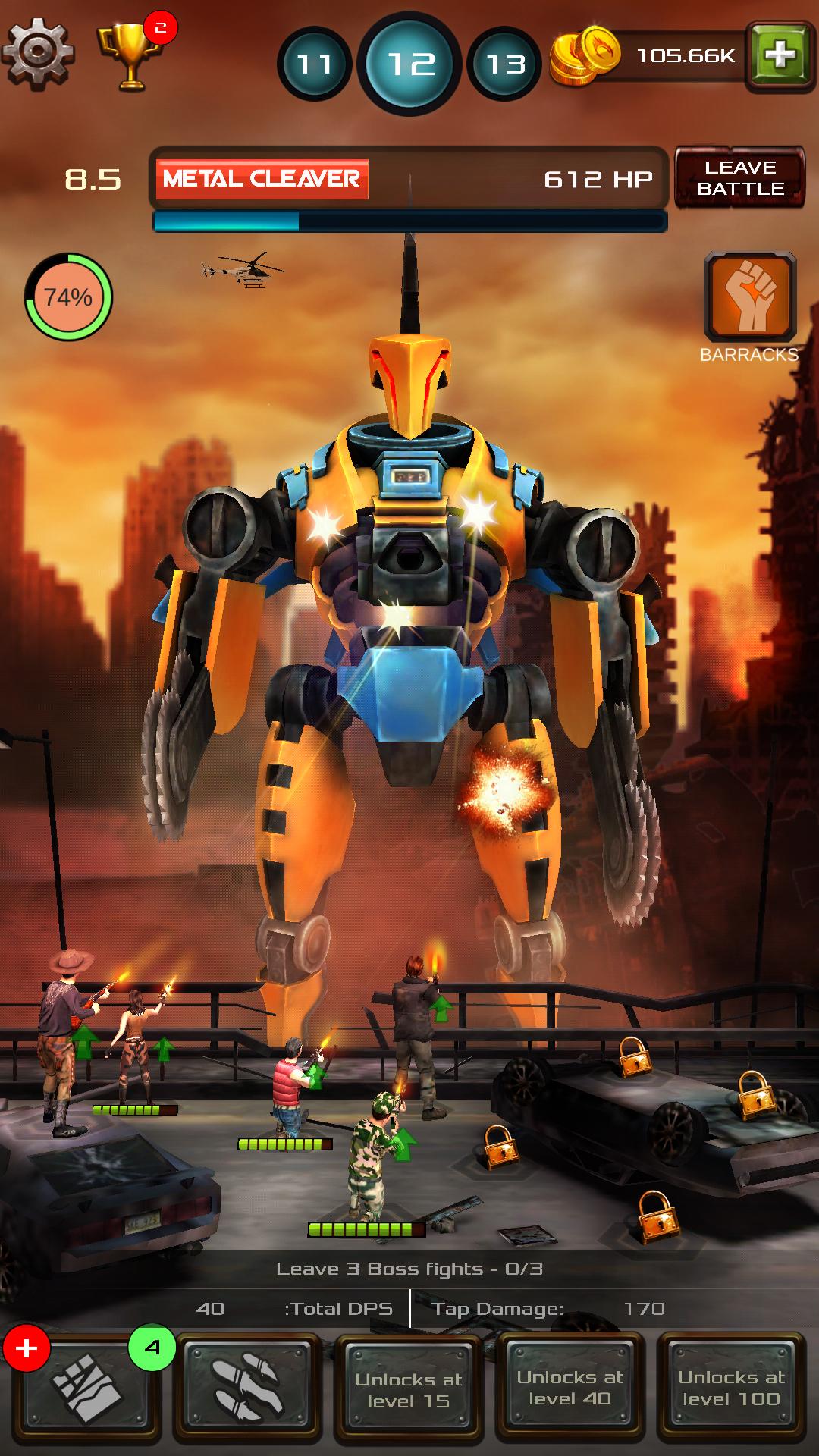 Tap Robots: Clicker Heroes RPG Fight截图4