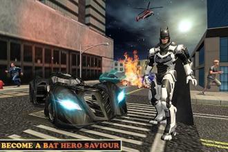 Superhero Bat Robot Flying Bat Hero Rescue Mission截图4