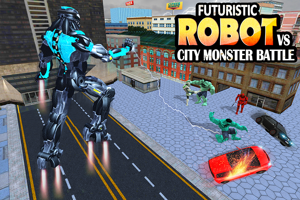 Futuristic Robots vs City Monster Battle截图2