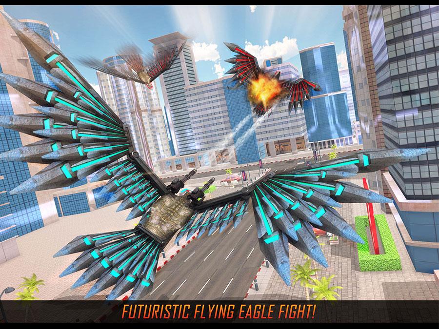 Flying Robot Eagle Transform: Futuristic Robot War截图4