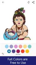 Lord Krishna Coloring Pages截图3