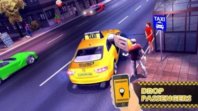 Pro Taxi Driving Sim 2018: Modern Cab Cruiser Game截图1