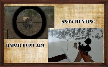 Animal Hunting-Sniper Shooting Snow 3DMission 2017截图1