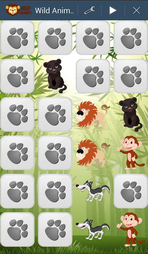 Matching Game Wild Animals截图4