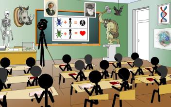 Stickman Mentalist: School Evil biology截图2