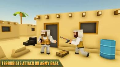 Blocky Army Base: Modern War Strike截图2