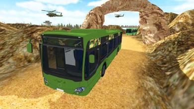 Heavy Duty Bus Game: Army Soldiers Transport 3D截图3