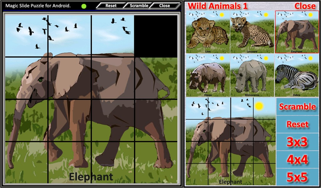 Magic Slide Puzzle W.Animals 1截图4