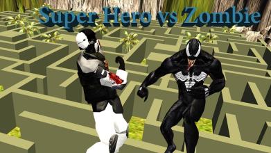 Venom Spider Superhero Vs Zombie Fight Maze Runner截图2