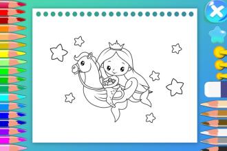 Mermaid Coloring Book - Secret Princess Colors截图2