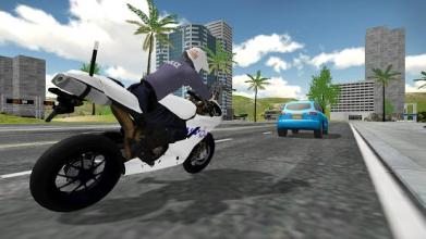 Police Bike Chase City Driving截图2