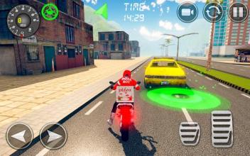 SuperHero Pizza Delivery - Bike Stunts Games 2018截图4