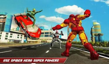 Iron Spider Hero Robot Superhero Flying Robot Game截图2