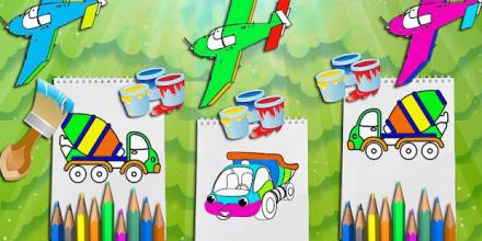 Cars Coloring - Book Paint截图1