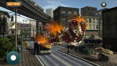 Grand Iron Superhero Robot Flying Rescue Mission 2截图2