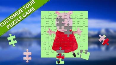 Pink Pig Jigsaw Puzzle Games截图3