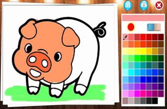 Art Coloring Page - for Pig Painting截图2