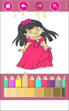 Girl Princess Coloring Book Game截图1