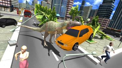 Angry Dinosaur City Attack Simulator 3D截图2