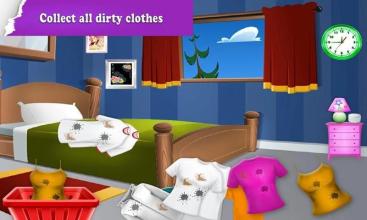 家洗衣服游戏：房间清洁截图5