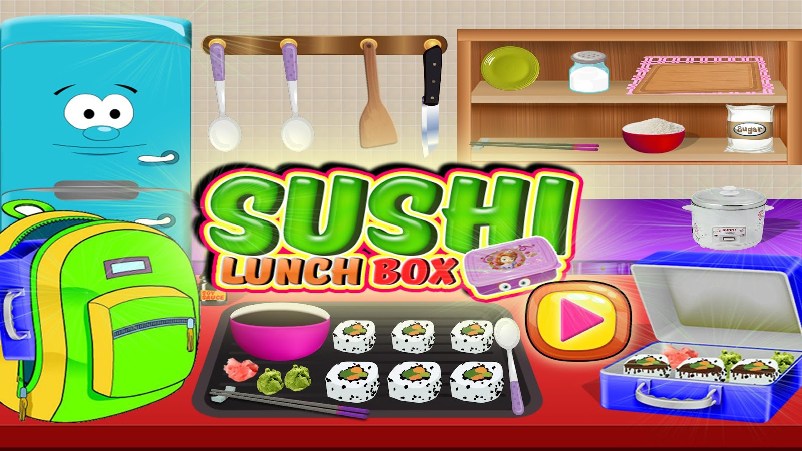 Sushi maker Lunch Box - cusine cooking game截图5