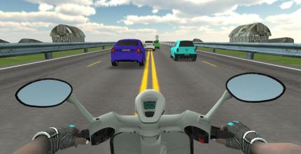 Highway Traffic Bike Rider Chase截图2