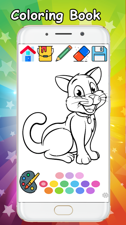 Kitty Cat Coloring Book - Coloring Cat kitty free.截图3