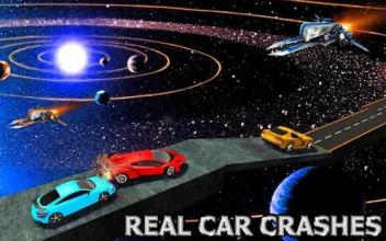 Impossible Car Space Track Race截图2