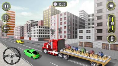 Bicycle Transport Truck Drive 2018截图4