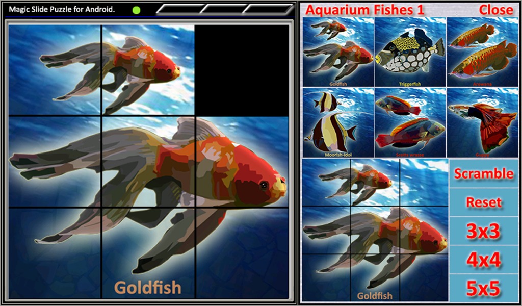 Magic Slide Puzzle A Fishes 1截图2