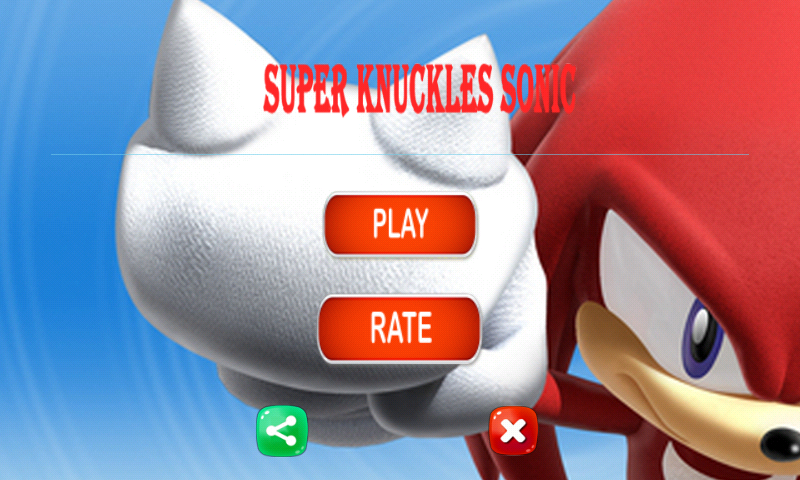 Super knuckles red sonic jump and run截图1