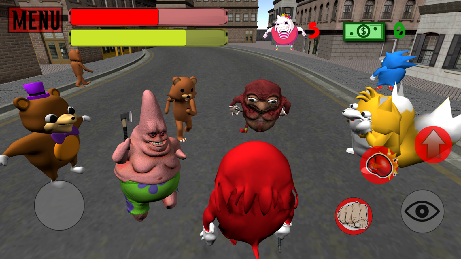 Ugandan Knuckles Simulator. Meme Salvation 3D截图5