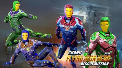 Grand Superhero Flying Iron Rescue截图2