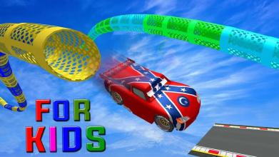 Flag Car Stunt Master Free Superhero Game截图1