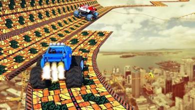 Grand Rooftop Monster Truck:Impossible Stunt Drive截图5