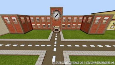 School and Neighborhood MCPE map截图3