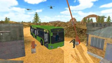 Heavy Duty Bus Game: Army Soldiers Transport 3D截图2