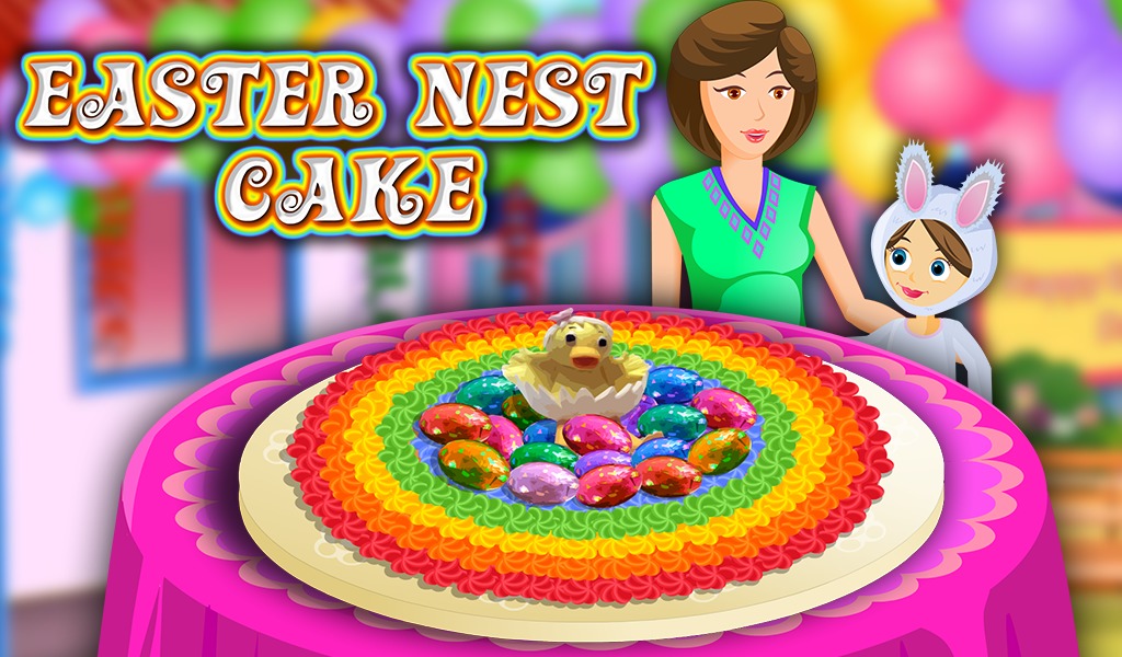 Easter Nest Cake Cooking截图3