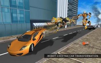 US Army Wild Cat Cheetah Robot Car Transform Games截图4