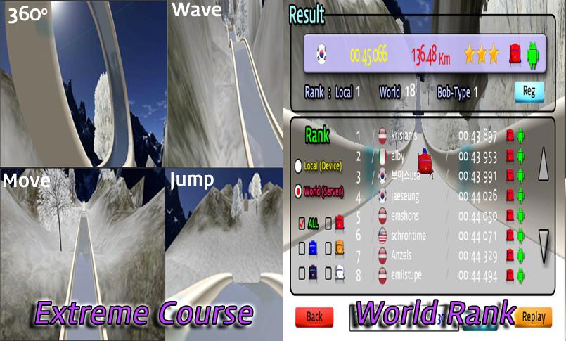 Bobsleigh eXtreme 3D Game截图5