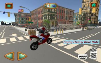 City Pizza Delivery Bike Rider截图3