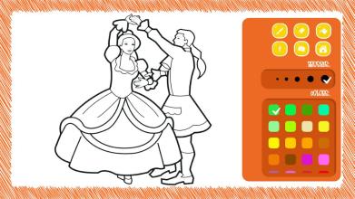 Princess Coloring- Beautiful and Full Color Pen截图2