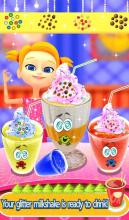 Rainbow Glitter Milkshake Maker: Fashion Food Cook截图1