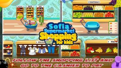 ** Princess sofia :Supermarket Shopping for Kids截图1