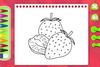 Fruits and Vegetables Coloring Book截图3