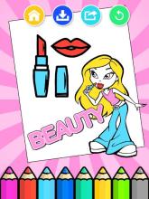 Fashion Dressup Beauty Coloring Book截图3