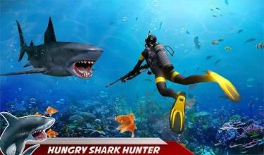 Hungry Shark Attack: Deep Sea Shark Hunting Games截图2