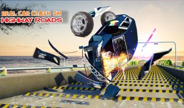 Deadly Car Crash Engine Damage: Speed Bump Race 18截图4