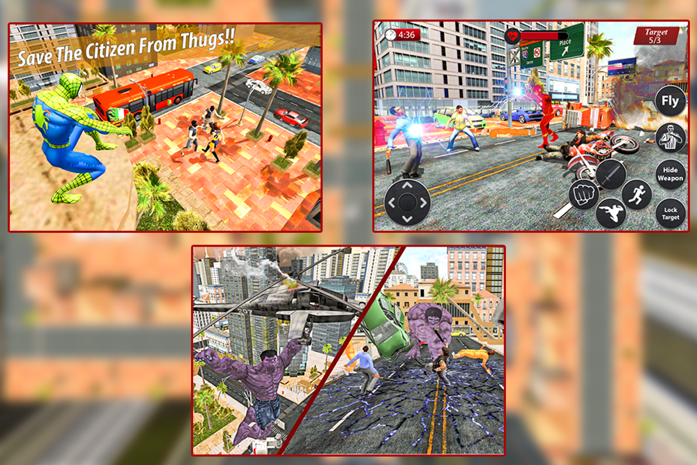 Spider hero City Attack Simulator: Superhero Fight截图4