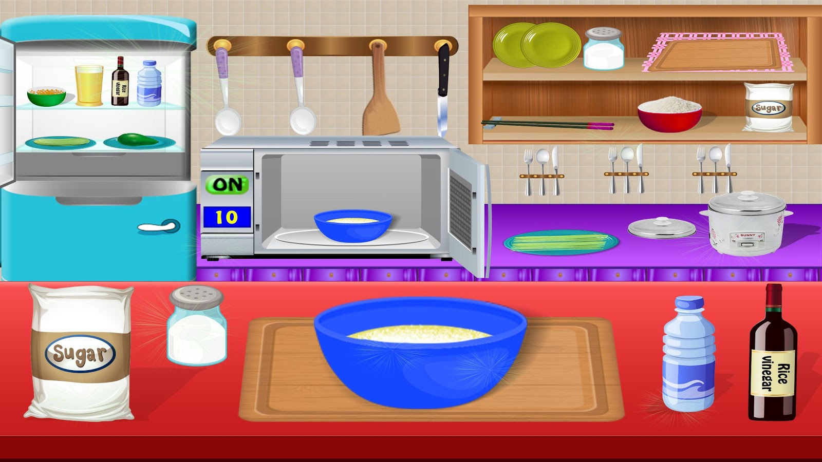 Sushi maker Lunch Box - cusine cooking game截图4